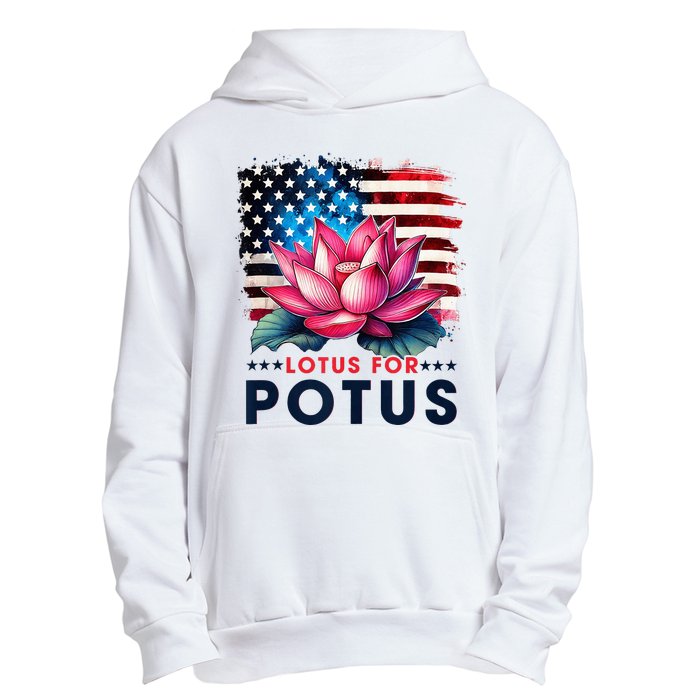 Lotus For Potus President Election Vote Urban Pullover Hoodie