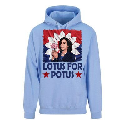 Lotus For Potus Kamala Harris 2024 Unisex Surf Hoodie