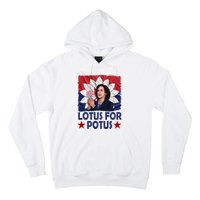 Lotus For Potus Kamala Harris 2024 Hoodie