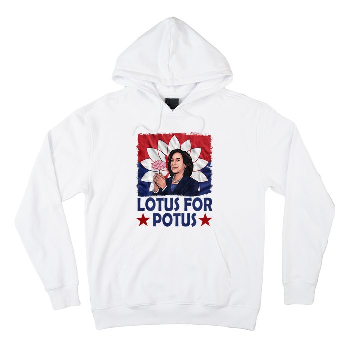 Lotus For Potus Kamala Harris 2024 Hoodie