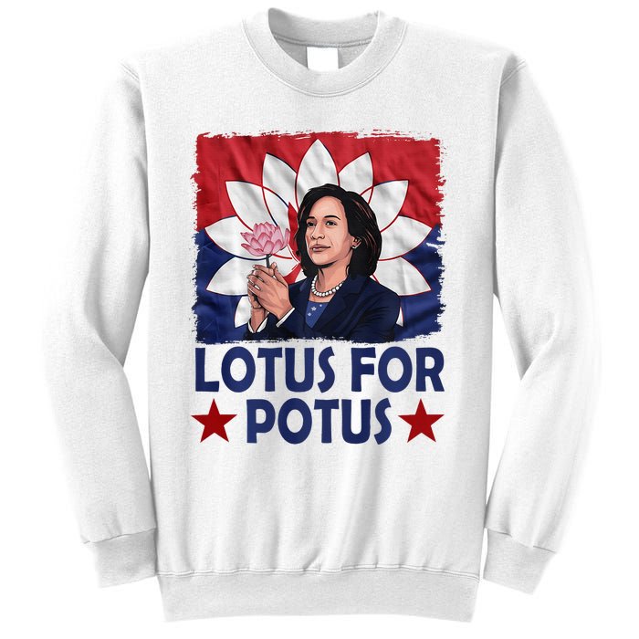 Lotus For Potus Kamala Harris 2024 Sweatshirt