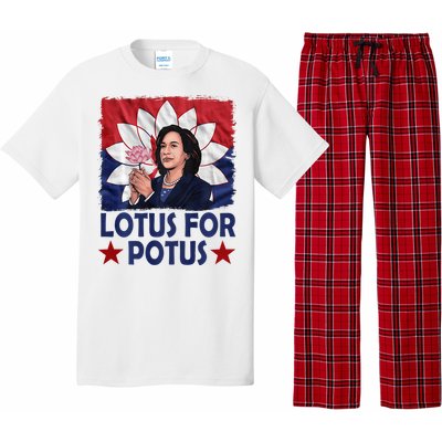 Lotus For Potus Kamala Harris 2024 Pajama Set