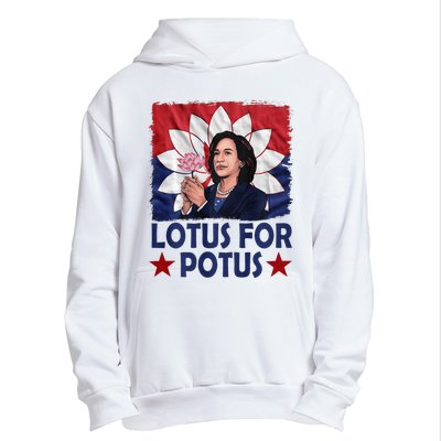 Lotus For Potus Kamala Harris 2024 Urban Pullover Hoodie