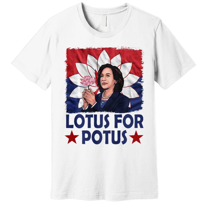 Lotus For Potus Kamala Harris 2024 Premium T-Shirt