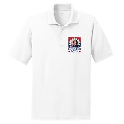 Lotus For Potus Kamala Harris 2024 PosiCharge RacerMesh Polo