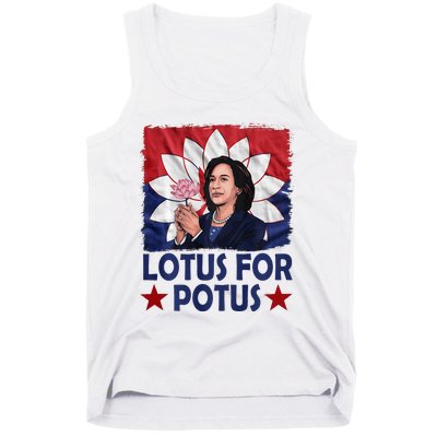 Lotus For Potus Kamala Harris 2024 Tank Top