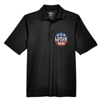 Lotus For Potus Kamala Harris 2024 Men's Origin Performance Pique Polo