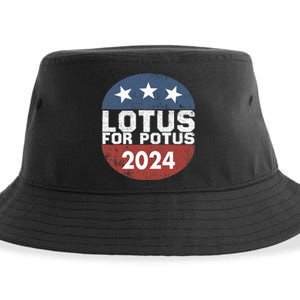 Lotus For Potus Kamala Harris 2024 Sustainable Bucket Hat