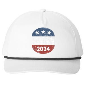 Lotus For Potus Kamala Harris 2024 Snapback Five-Panel Rope Hat