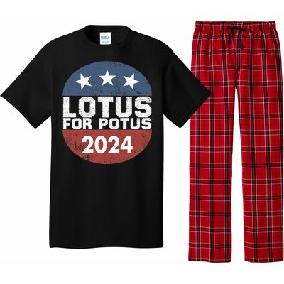 Lotus For Potus Kamala Harris 2024 Pajama Set