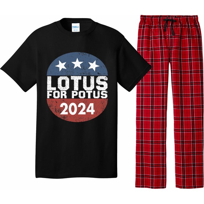 Lotus For Potus Kamala Harris 2024 Pajama Set