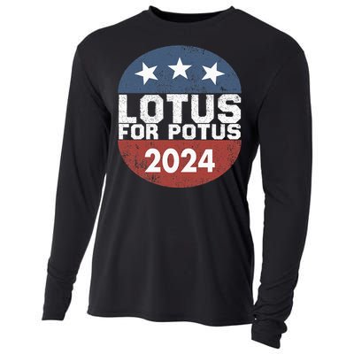 Lotus For Potus Kamala Harris 2024 Cooling Performance Long Sleeve Crew