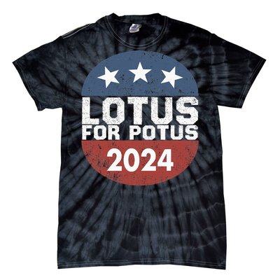 Lotus For Potus Kamala Harris 2024 Tie-Dye T-Shirt