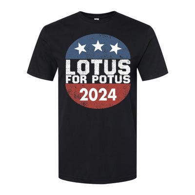 Lotus For Potus Kamala Harris 2024 Softstyle CVC T-Shirt