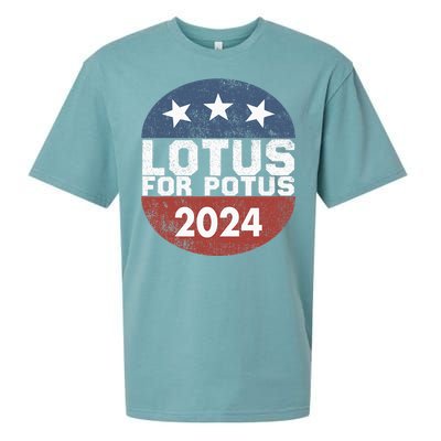 Lotus For Potus Kamala Harris 2024 Sueded Cloud Jersey T-Shirt