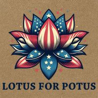 Lotus For Potus Usa Election Cotton Canvas Backpack
