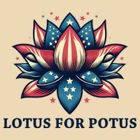 Lotus For Potus Usa Election Drawstring Bag