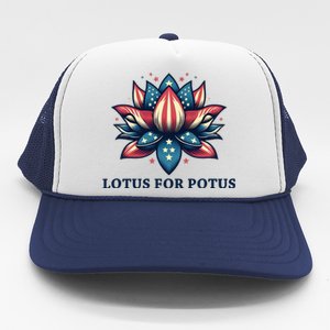 Lotus For Potus Usa Election Trucker Hat