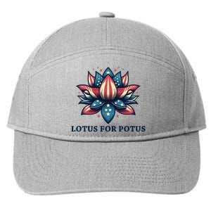 Lotus For Potus Usa Election 7-Panel Snapback Hat