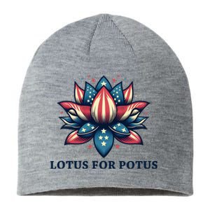 Lotus For Potus Usa Election Sustainable Beanie