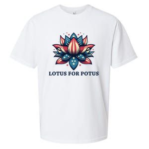 Lotus For Potus Usa Election Sueded Cloud Jersey T-Shirt