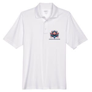 Lotus For Potus Usa Election Men's Origin Performance Pique Polo