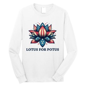 Lotus For Potus Usa Election Long Sleeve Shirt