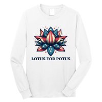 Lotus For Potus Usa Election Long Sleeve Shirt