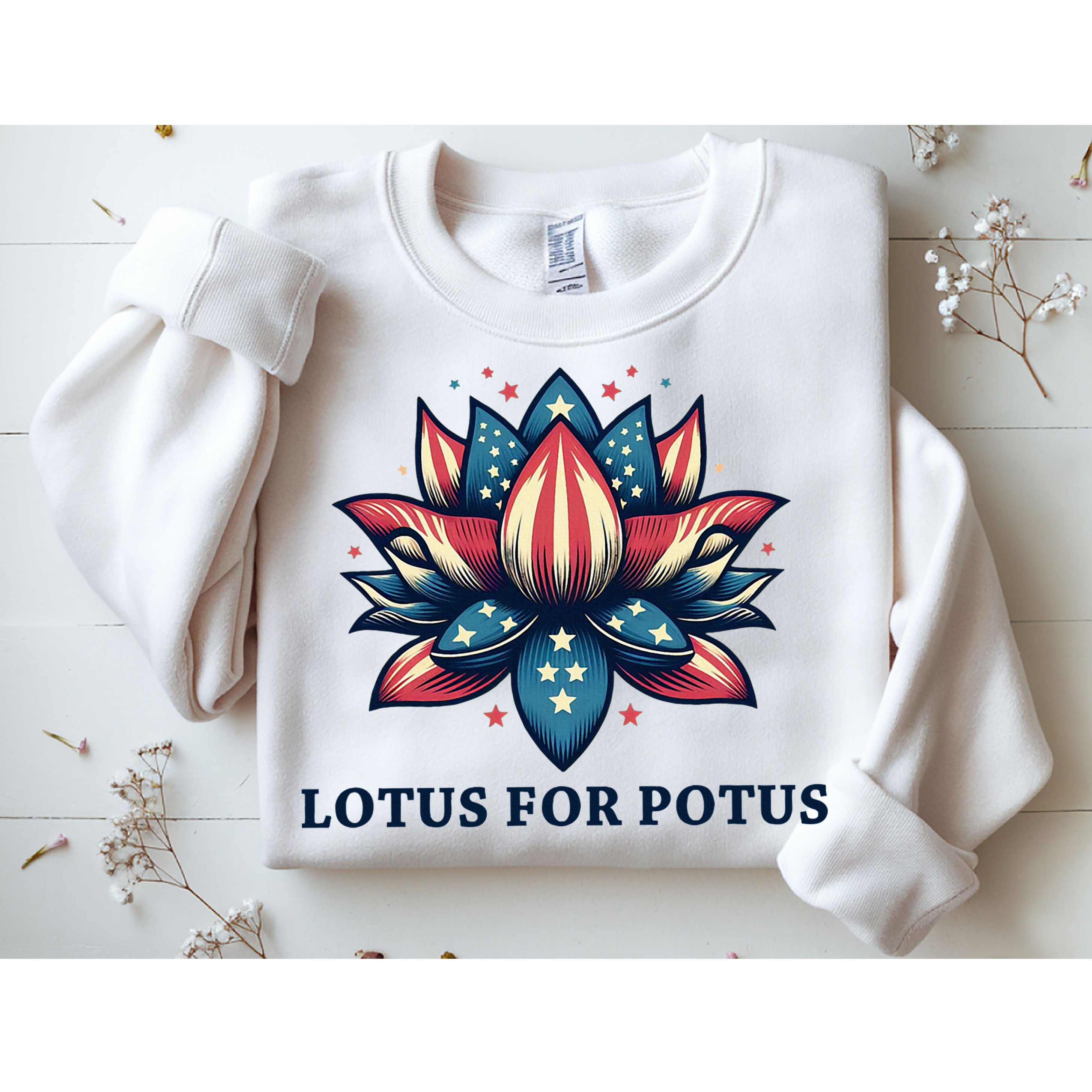 Lotus For Potus Usa Election Sweatshirt
