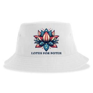 Lotus For Potus Usa Election Sustainable Bucket Hat