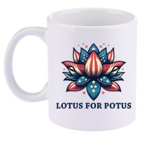 Lotus For Potus Usa Election 11oz C Handle Ceramic Mug
