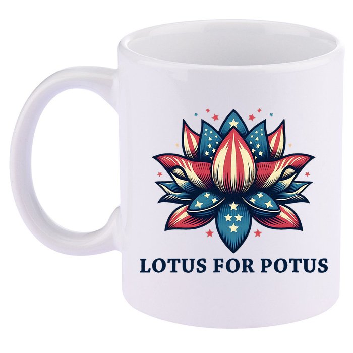 Lotus For Potus Usa Election 11oz C Handle Ceramic Mug