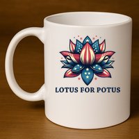 Lotus For Potus Usa Election 11oz C Handle Ceramic Mug