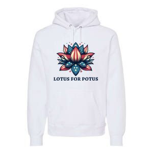 Lotus For Potus Usa Election Premium Hoodie