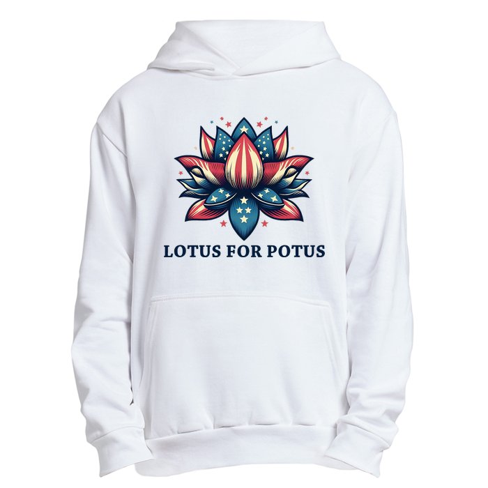 Lotus For Potus Usa Election Urban Pullover Hoodie