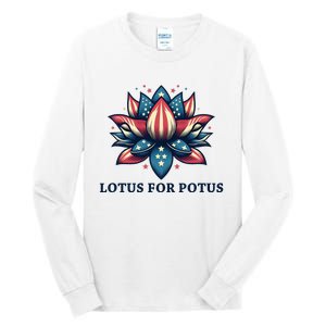 Lotus For Potus Usa Election Tall Long Sleeve T-Shirt