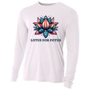 Lotus For Potus Usa Election Cooling Performance Long Sleeve Crew