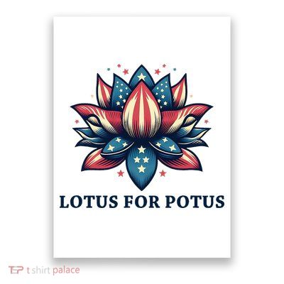 Lotus For Potus Usa Election Poster