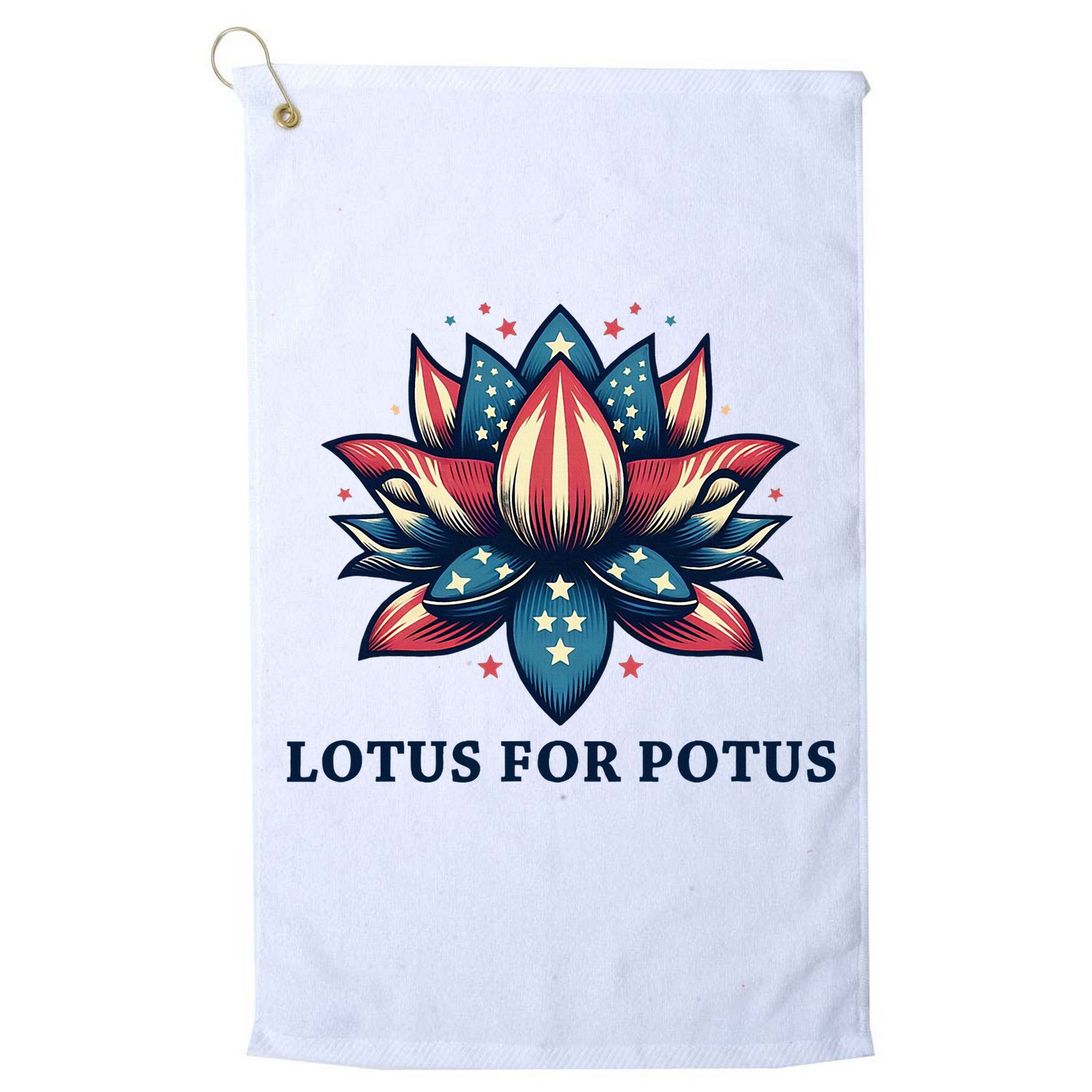 Lotus For Potus Usa Election Golf Towel