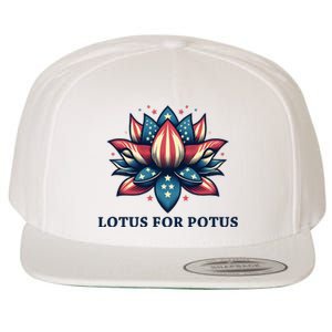 Lotus For Potus Usa Election Wool Snapback Cap