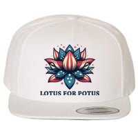 Lotus For Potus Usa Election Wool Snapback Cap