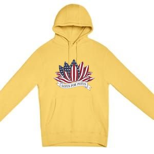 Lotus For Potus Kamala Harris 2024 President Premium Pullover Hoodie