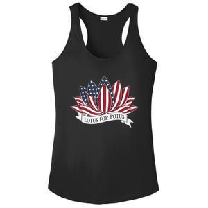 Lotus For Potus Kamala Harris 2024 President Ladies PosiCharge Competitor Racerback Tank