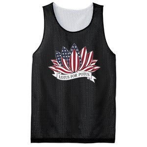 Lotus For Potus Kamala Harris 2024 President Mesh Reversible Basketball Jersey Tank