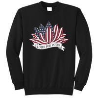 Lotus For Potus Kamala Harris 2024 President Tall Sweatshirt