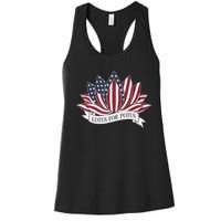 Lotus For Potus Kamala Harris 2024 President Women's Racerback Tank