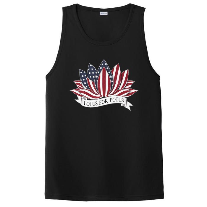 Lotus For Potus Kamala Harris 2024 President PosiCharge Competitor Tank