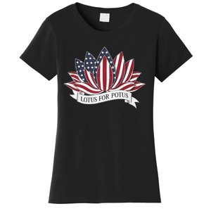 Lotus For Potus Kamala Harris 2024 President Women's T-Shirt