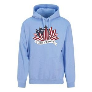 Lotus For Potus Kamala Harris 2024 President Unisex Surf Hoodie