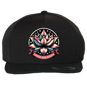 Lotus For Potus Usa Election Wool Snapback Cap